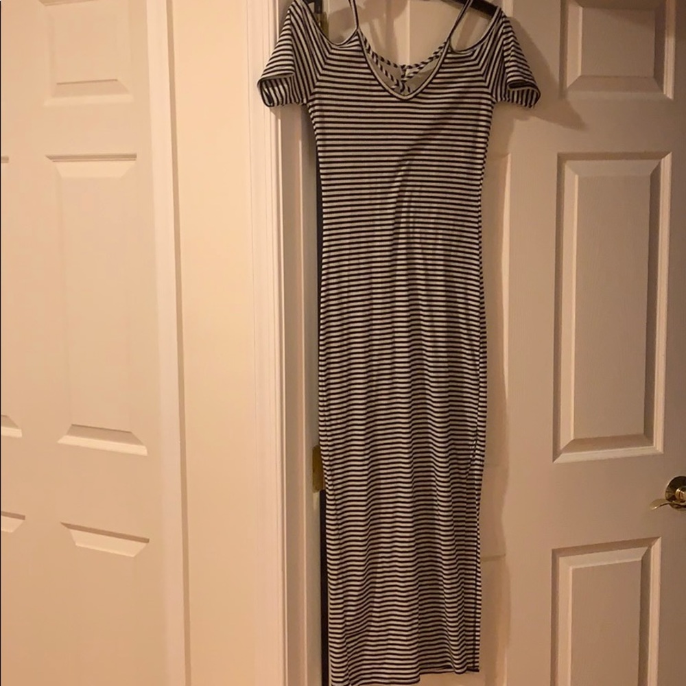 Long slit dress
